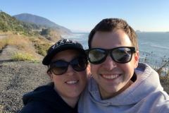 Jimmy and Dana along the Pacific coast