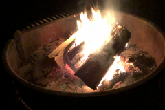 Campfire at Crescent City KOA