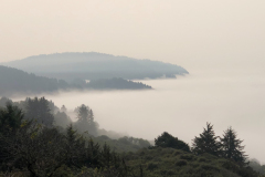 Clouds along the California coast